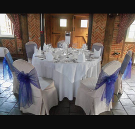 Cadbury's Purple Organza Sashes (Chair Covers, venues own)