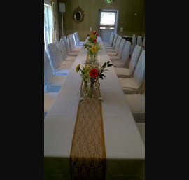 Hessian & Ivory Lace Table Runners