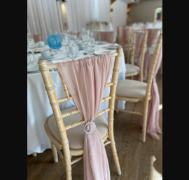 Pale Pink Chiffon Drape