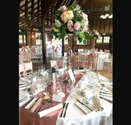 Rose Gold Sequin Table Runners