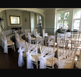 White Chiffon Drape for Ceremony