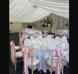 Pale Pink Satin Sashes