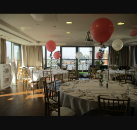 Gold Chiavari Chairs in the Sky Lounge