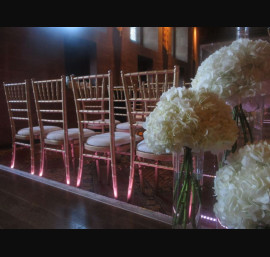 Gold Chiavari Chairs in The Great Hall