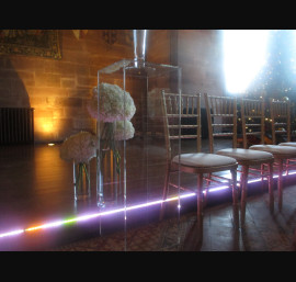 Gold Chiavari Chairs in The Great Hall