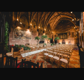 Gold Chiavari Chairs in The Great Hall