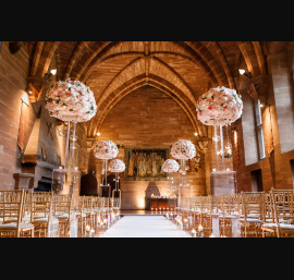 Gold Chiavari Chairs in The Great Hall