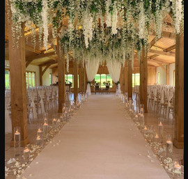 Ivory Chiffon Drapes in The Ceremony Room