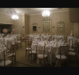 Gold Chiavari Chairs in The Ballroom