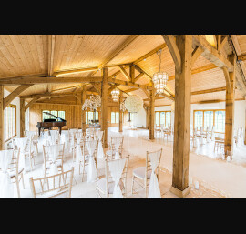 Ivory Chiffon Drapes at Colshaw Hall