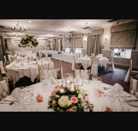 White Chiffon Weaves on Limewash Chiavari Chairs