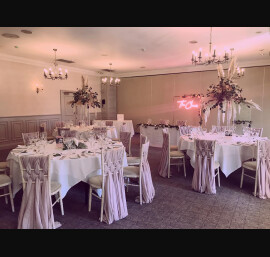 Pale Pink Weaves on Limewash Chiavari Chairs