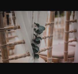 Ivory Chiffon Drapes at Sefton Park