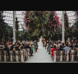 Ivory Chiffon Drapes at Sefton Park