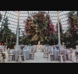 Ivory Chiffon Drapes at Sefton Park