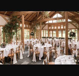 Ivory Chiffon Drapes at The Oak Tree of Peover