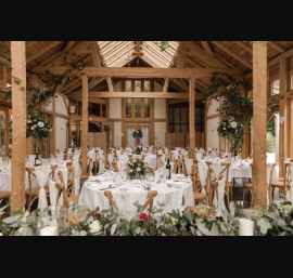 Ivory Chiffon Drapes at The Oak Tree of Peover